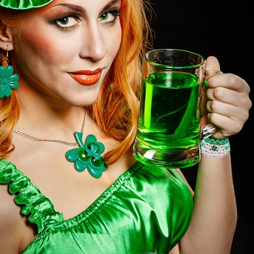 Cooluckday-Breast-Cancer-Bracelets-Women-Halloween-Bracelets-Christmas-Bracelets-Valentines-Day-Bracelets-StPatricks-Day-Bracelet-Clay-Bracelet-Stackable-Rainbow-Friendship-Bracelet-Gift