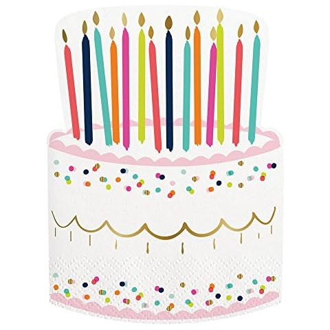 Birthday Cake Die Cut Napkins Cover