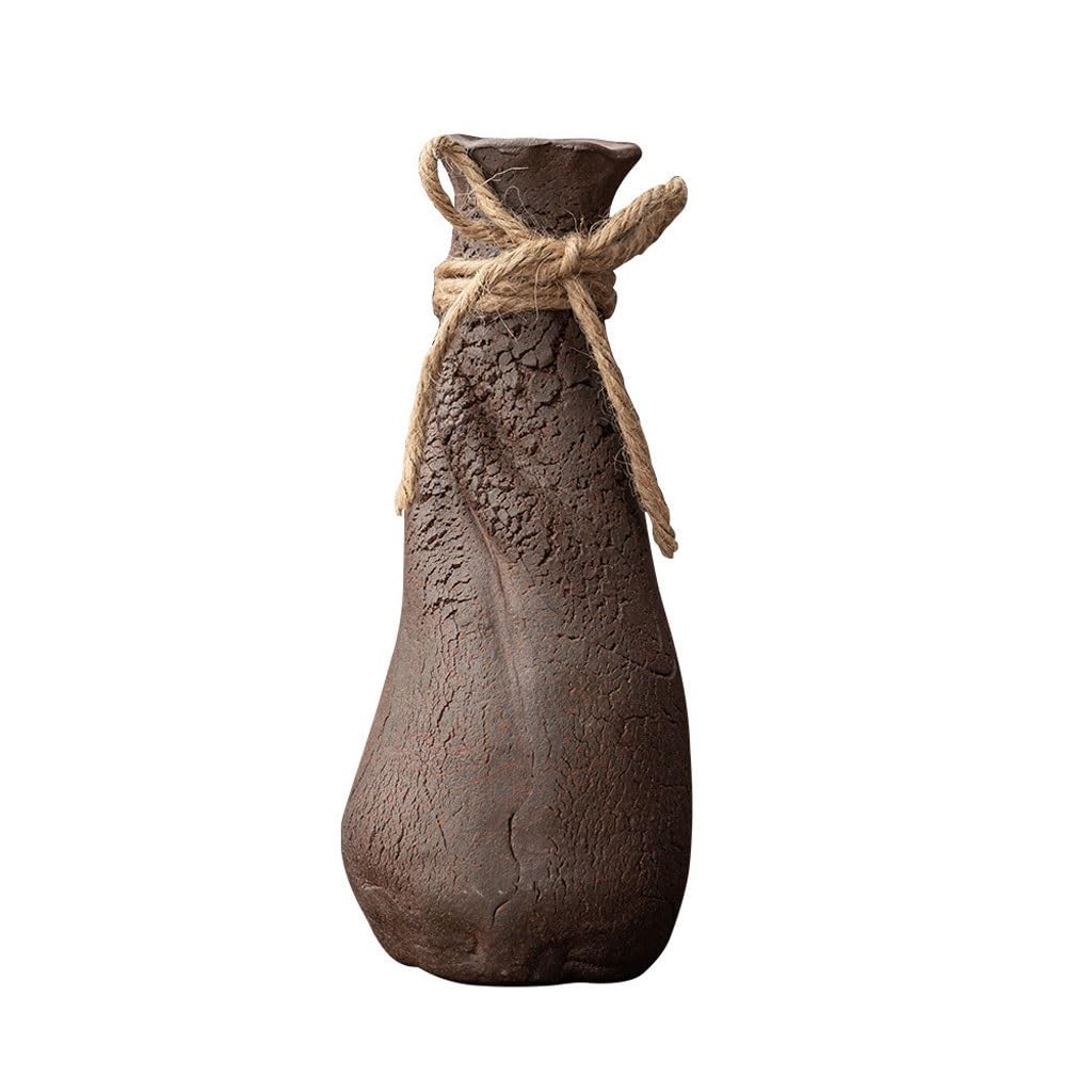 EINES Japanese Style Small Vase Desktop Ornaments Chinese Dried Flower Inserts Ceramic Hydroponic Device