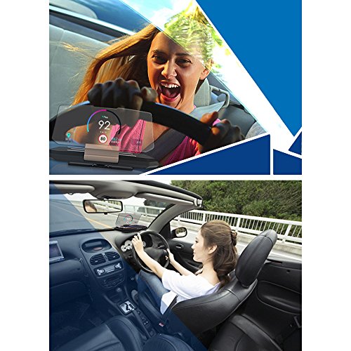 Yorten Novo suporte de suporte de tela de reflexão HD para smartphone de 6,5 polegadas HUD Navigatio