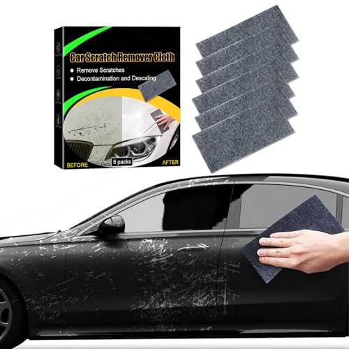 Seyudzu Nano Car Sparkle Cloth for Car Scratches, 2025 New Car Scratch Remover Cloth Easily Repair Scratches Paint, Nano Car Sparkle Cloth Scratch Remover, Car Paint Deep Scratches Repair (6pcs)