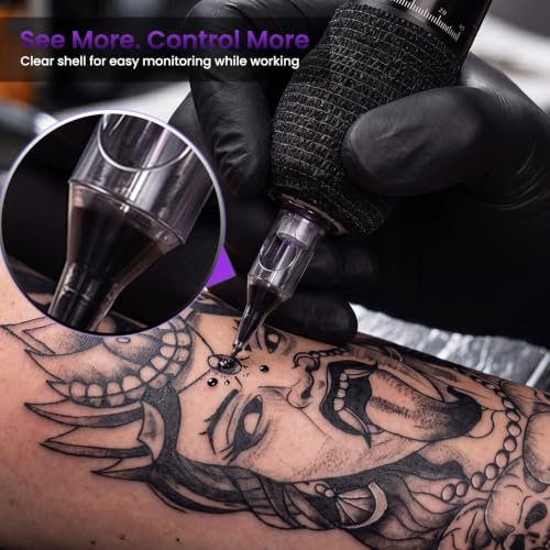 Image of Wormhole Tattoo Cartridge Needles, 20pcs Mixed Sizes 3RL 5RL 5RM 7RM