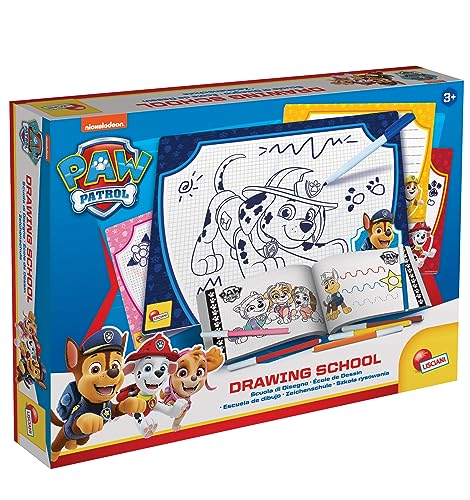 Lisciani - La Pat'Patrouille - Ecole de Dessin - Jeu de Dessin Créatif - Apprendre à Dessiner - Ardoises d'Ecriture et d'Effacement - Pour Enfants à Partir...