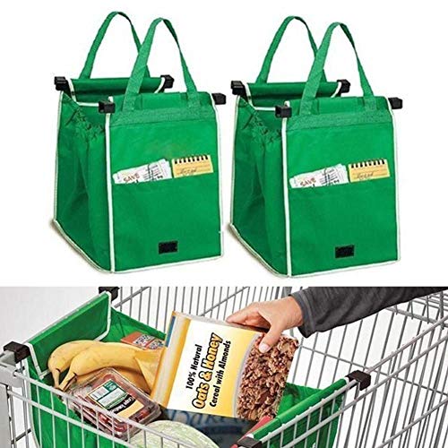 Madprice Grab Bag riutilizzabili Shopping Bags Che Clips al Carrello Pieghevole
