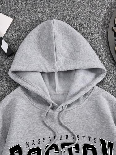 SHENHE Men's Graphic Letter Print Pullover Hoodies Long Sleeve Hooded Sweatshirt Tops3