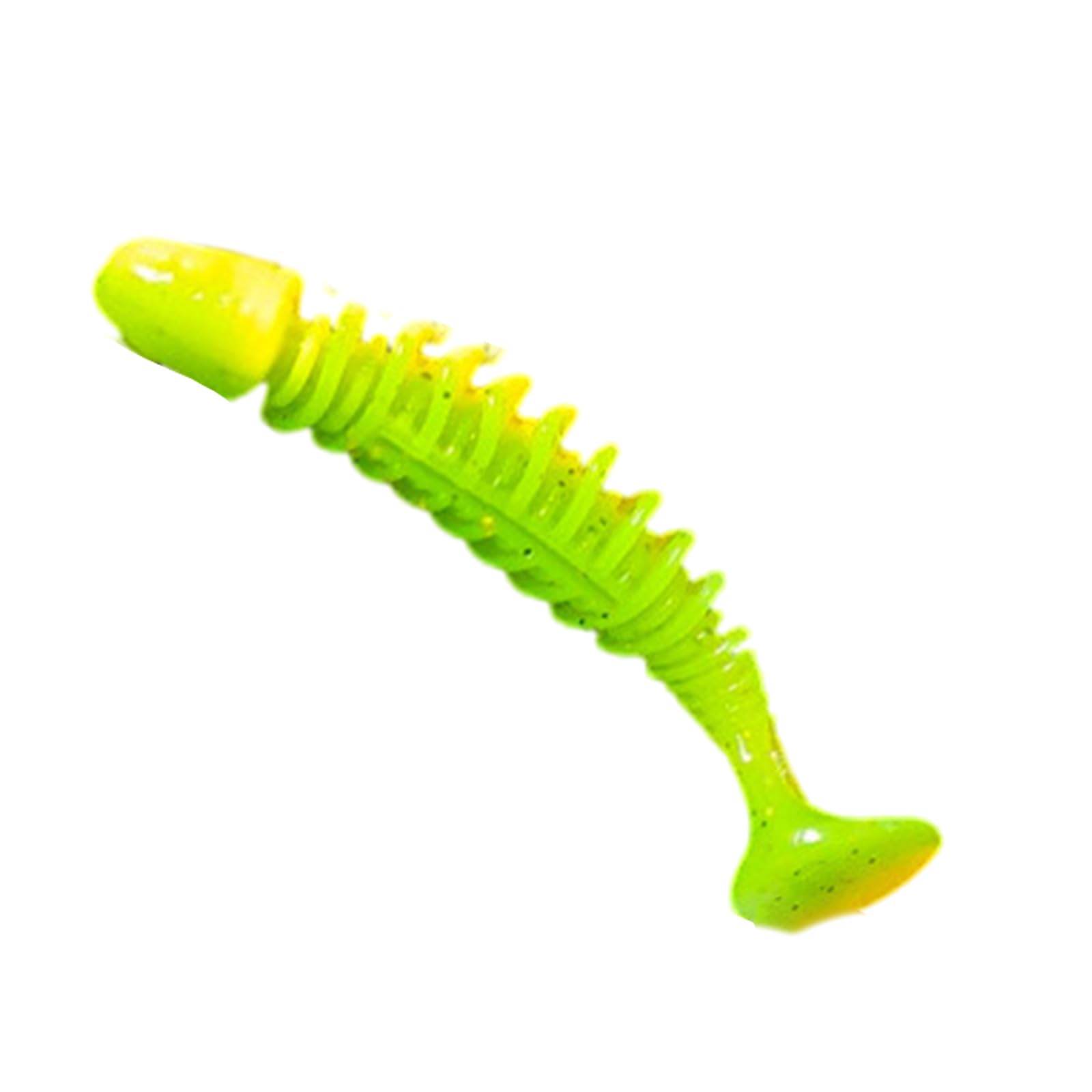 Yazhuq Green Paddle Tail Fishing Swimbaits T Tail Soft Lures Wobblers Artificial Swimbaits For Freshwaters And Saltwater Enduring