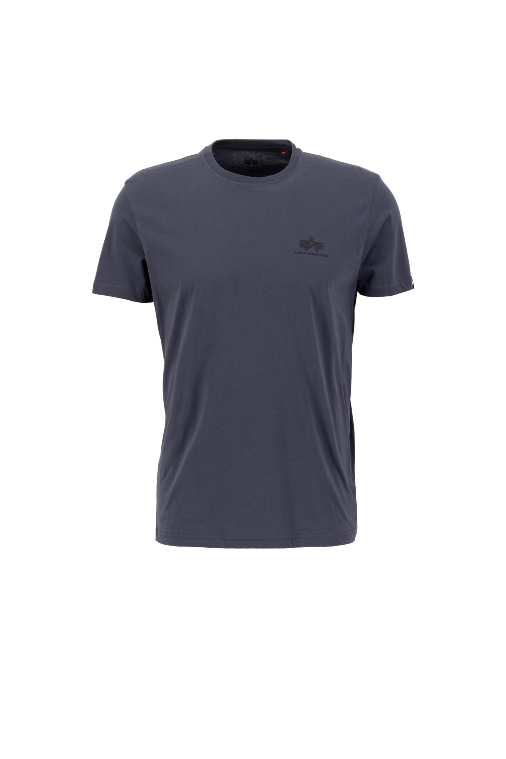 Alpha Industries Herren Basic T Small Logo, Greyblack/Black, 3XL