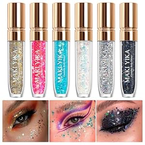 Body Glitter Rave Accessories, Face Glitter Makeup Mermaid Sequins for Eye Hair, Singer Concerts Party Festival Sparkling Chunky Glitter for Women Kids (Multi Color)