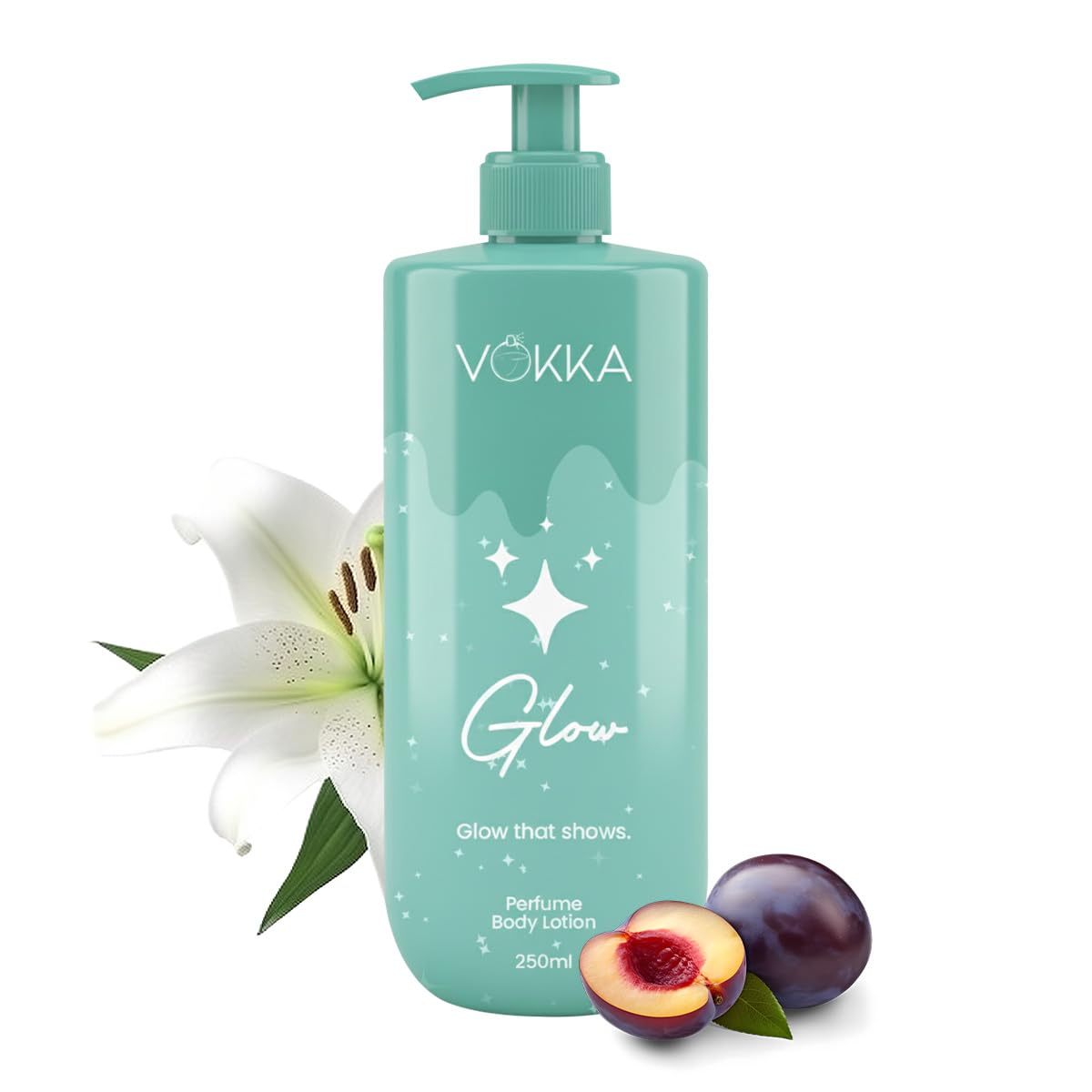 Vokka Glow Perfume Body Lotion 250ml | Fruity Floral Vanilla Orchid Fragrance | Vitamin B5 for Deep Moisturization | Lightweight, Non-Greasy Daily Use Cream Bodylotion for Men & Women | All Skin Types-image-9