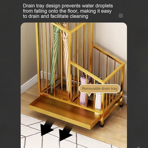 Large Capacity Metal Umbrella Stand Commercial Indoor Display Rack for Offices and Hotels Stylish and Umbrella Holder Space Saving Design for Entryways