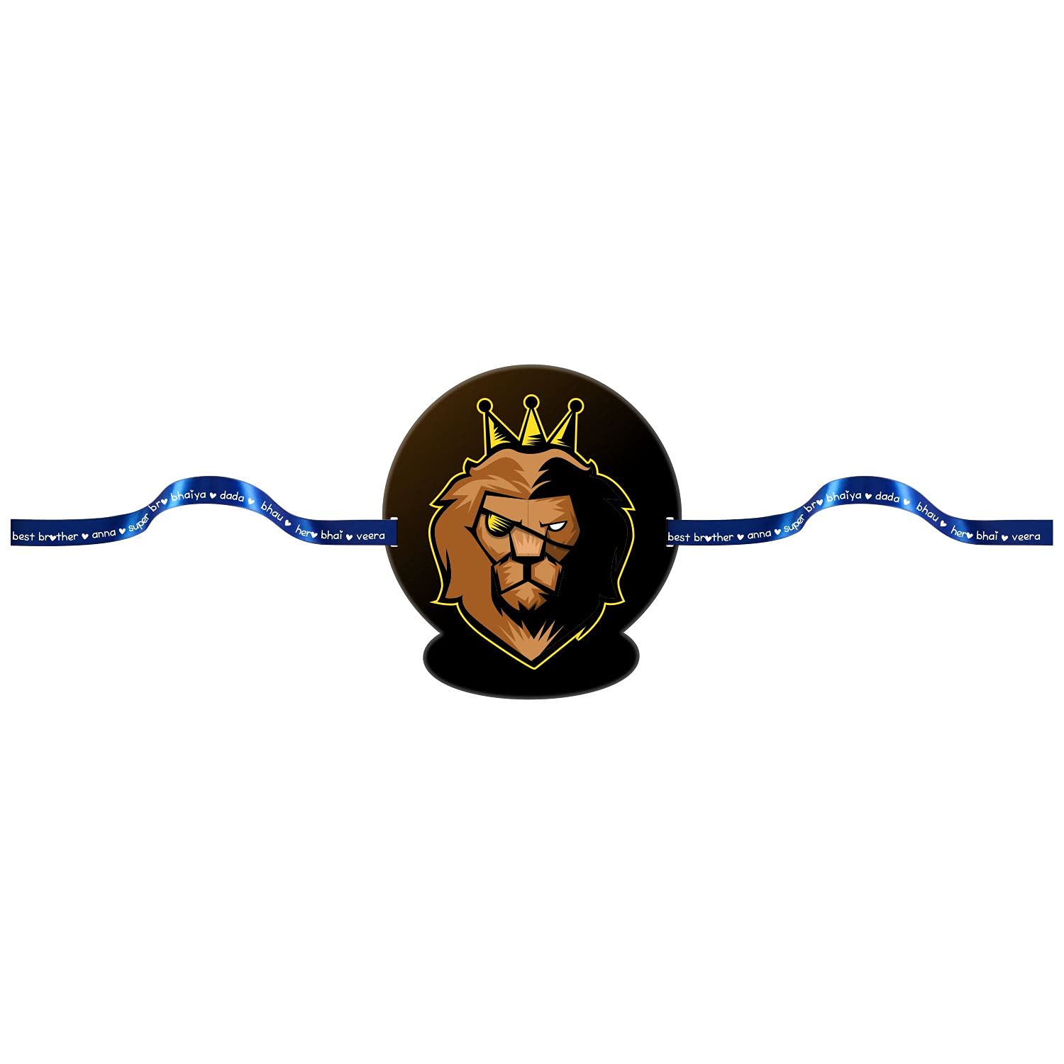 TheYaYaCafe Raksha Bandhan Gifts for Brother Lion Bro Printed Cute Gaming Kids Rakhi Bracelet (B098F88CVQ) Amazon Price History, Amazon Price Tracker