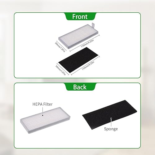 Miniatura 5 de Neutop Filtros de repuesto compatibles con Ecovacs Deebot N79S N79 DN622 DN622.11 DN622.31 N79W N79se Deebot 500 DC3G y Yeedi K600 K700, aspiradoras