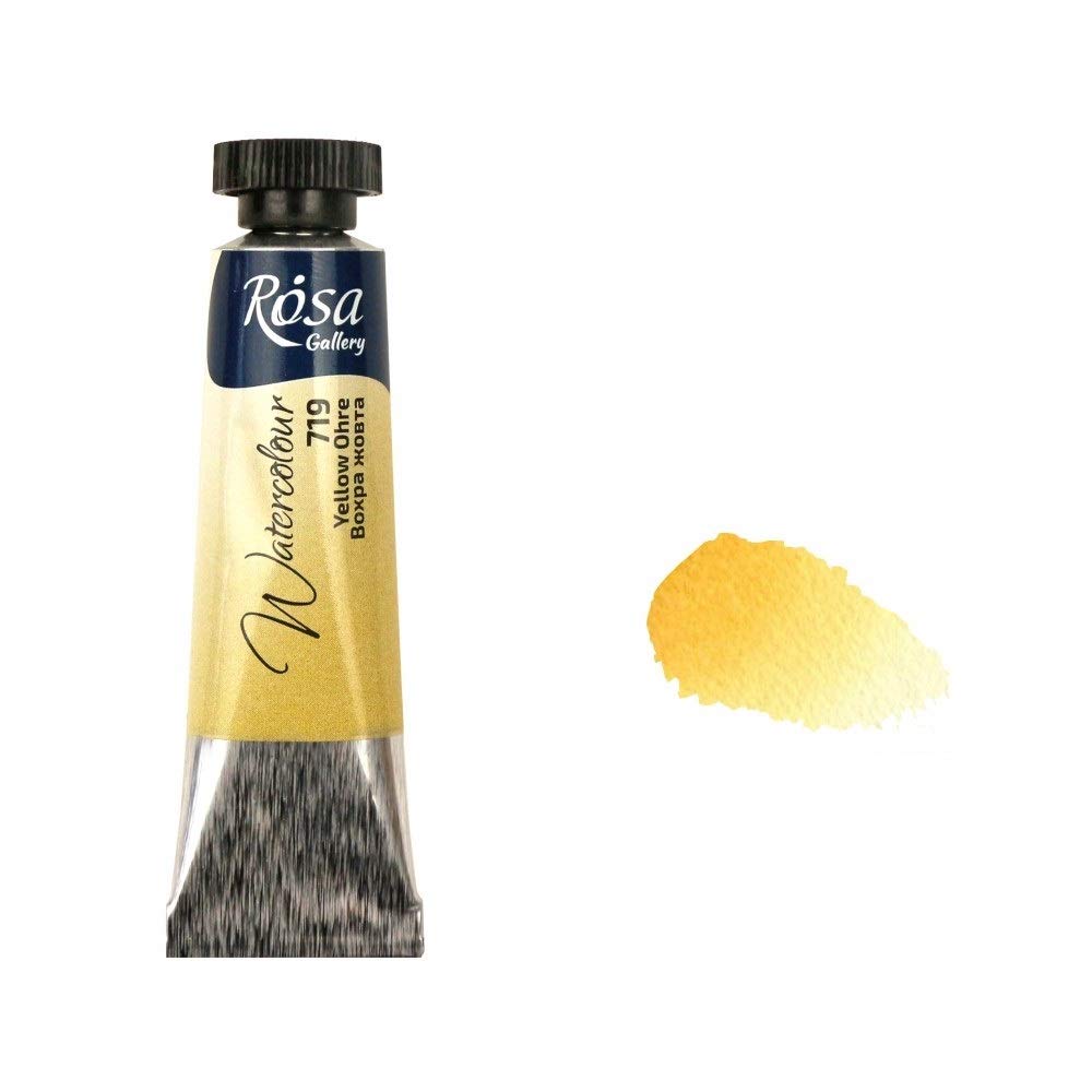 Rosa Gallery Yellow Ochre Professional Watercolour Paint, 10Ml Tubes, Gallery, Artist Quality (Yellow Ochre)
