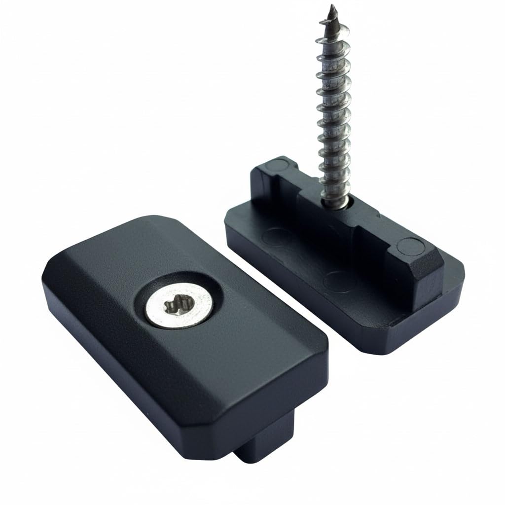 200 Stk. WPC Clips 5 mm Inkl. Schrauben + 40 Start - Endclips + 1 BIT, Befestigung Klammern Terrassendielen Montageclip Terrassenclips