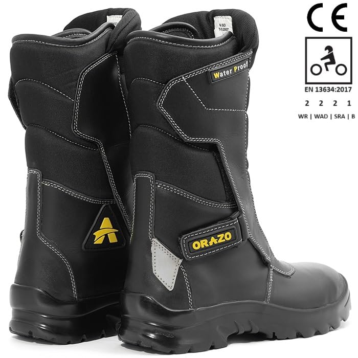 Image of ORAZO IBIS TRAIL - Water-PROOF - CE Certified - EN13634:2017 - Level 2,2,2,1 - Motorcycle Riding Boots