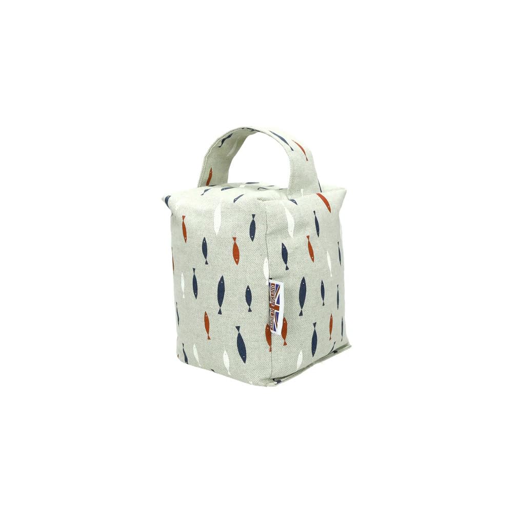 Gifts Direct 2 U Beige The Wheat Bag Door Stop, Handmade Home Decoration Farmhouse Style - Fish Red White Blue
