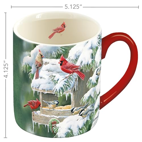 Taza de café Lang Cardinal Christmas 14 oz miniatura 5