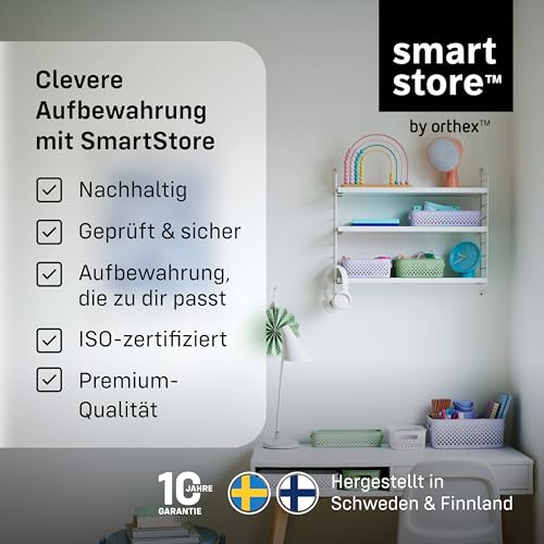 SmartStore Aufbewahrungskorb mit Griffen in lavendel 11,4L (36,5x27x15cm) I Körbchen Aufbewahrung aus recyceltem Kunststoff I Essence L Aufbewahrungskorb I Aufbewahrungsboxen mit 10 Jahren Garantie