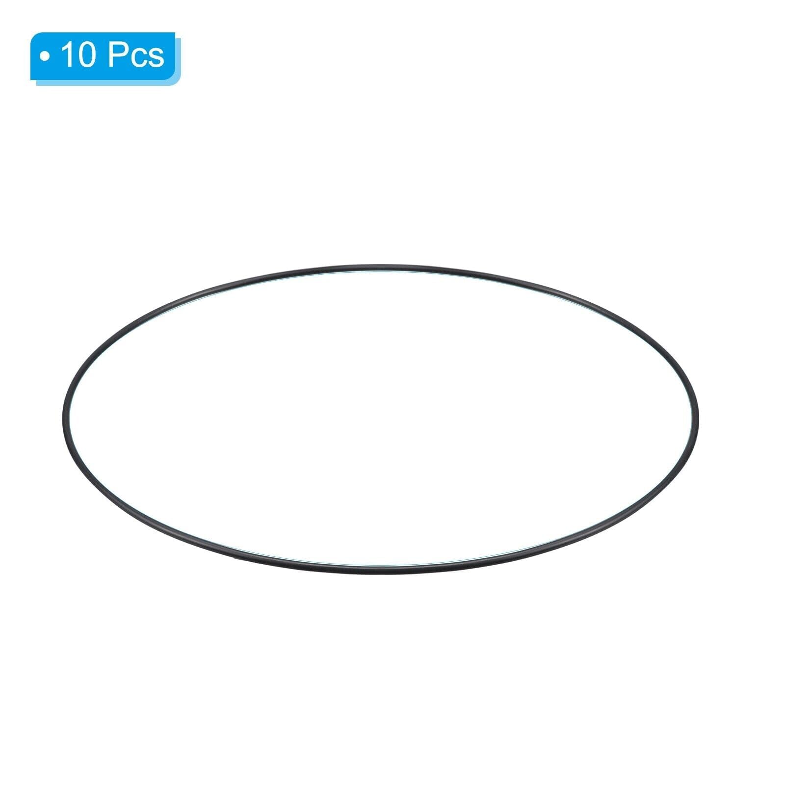 O-Ring-Kit 10 Stück 185 x 180 x 2,65 mm Nitrilkautschuk-O-Ringe metrische Dichtungen schwarz