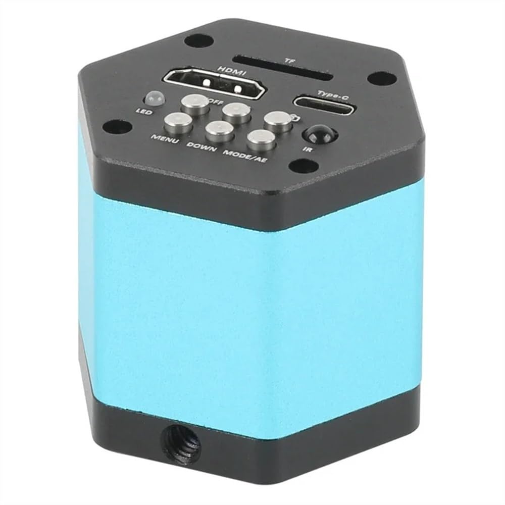 Mikroskopbeobachtung 8,3 MP 4K HDMI-Mikroskopkamera, 1080P 60FPS HDMI USB Typ C Industrielle Mikroskopkamera, elektronische Lupe, TF-Speicher mit Videorecorder