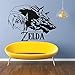 Legend of Zelda Jeu Stickers muraux Vinyle Sticker Mural Salle de Jeu décoration Jeu Zelda Motif Affiche Murale 75x57 cm