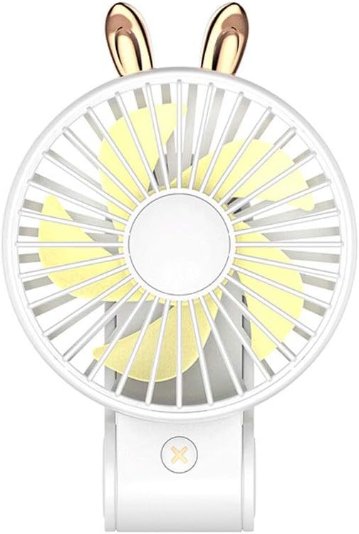 Personal Fans Mini Fan Portable Small Fan 3-Speed Adjustable and 270°Foldable Fan for Kids Girls Woman Man Home Office Outdoor Travel (Color : White)