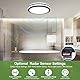 LEZOE LED Deckenleuchte mit Bewegungsmelder IP65 Wasserdicht, 24W/30W 4500lm 150(Lm/W) Sensor Radar Deckenlampe 3000K/4000K/6500K Ideal für Bad, Feuchtraum, Garage, Keller, Flur, Balkon, Diele Ø26cm