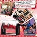 Leinuosen Acrylic Raffle Drum, Clear Raffle Tickets Spinner Cage with Shaking Hand, Transparent Ticket Spinner Box for Prize Draw Games, Bingo, Balls(Cylindrical)