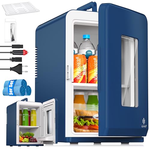 KESSER® 2in1 Mini frigo Box 15 Litri Funzione Raffreddamento e Riscaldamento Portatile AC DC...