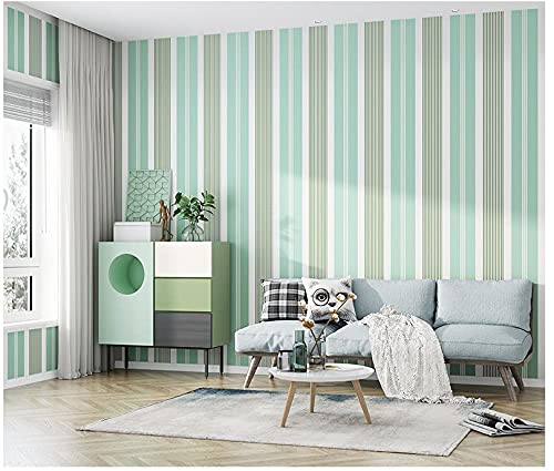 ZZDXL Papel Pintado Rayas Verticales Azules Papel Pintado Pared Dormitorio,Papel Pintado Pared Moderno,Papel De Pared Decorativo Habitacion,Papel Pintado No Tejido,Papel Pintado Infantil 10M X 0.53 M