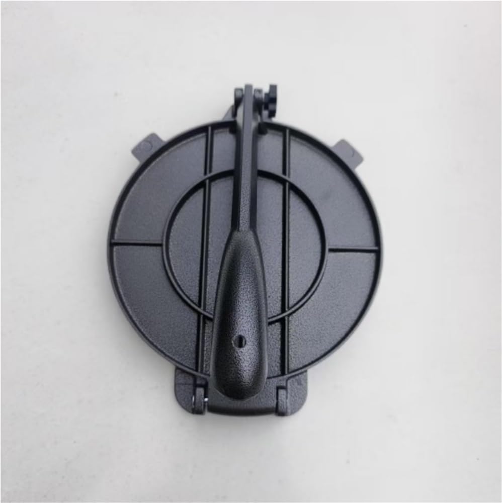 8 Inch Cast Iron Tortilla Press - Roti & Chapati Maker, Flour Tortilla Maker, Dough Press for Flatbreads, Dumpling Wrappers, and More(Black)