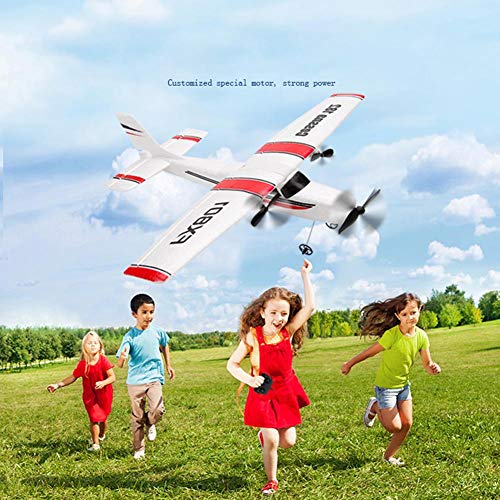 dissylove DIY RC Airplane Toy - EPP Crafts Outdoor Electric Foam RTF Radio Beginner Entry Level FX801 Glider Remote Control T ail Pusher Quadcopter Plane Model RC Drone for Kid
