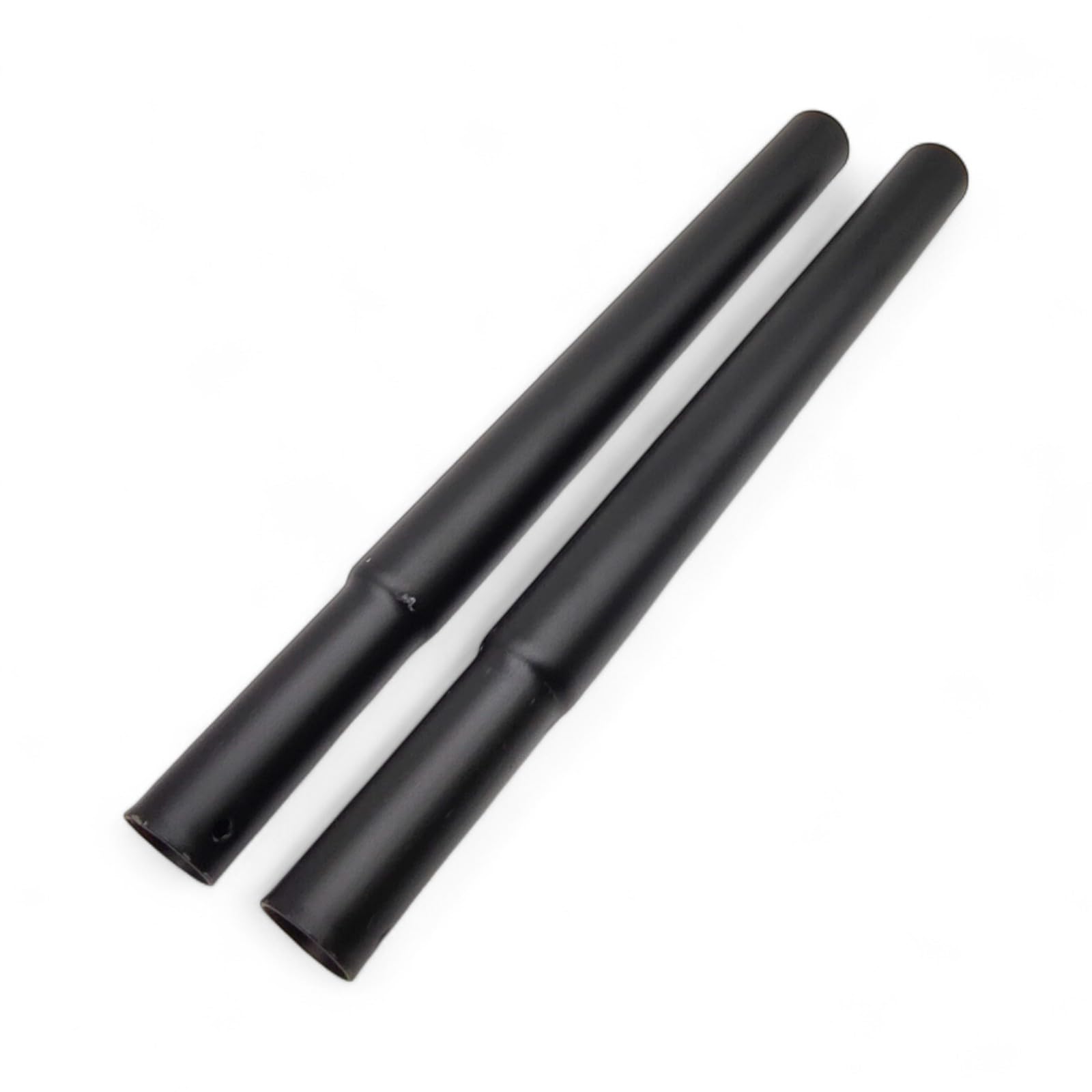 Shoplines Supplies 9 inch Black Height Extension Poles for 32 mm Heavy-Duty Clothes Rails – Pair, Tool-Free Push-Fit, Retail & Home Garment Hanging