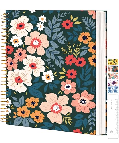 Image of CAGIE Spiral Notebook 8.5 x 11 for Women, Hardcover, College Ruled