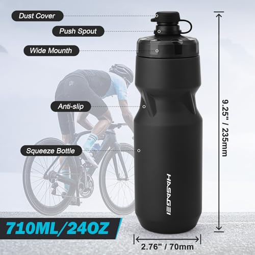 HASAGEI Bicycle Water Bottle Holder with 24 Oz Bottle, Durable Leak-Proof Non-Slip Design, Lightweight & Universal Fit for Mountain/Road Cycling Accessories - Image 3