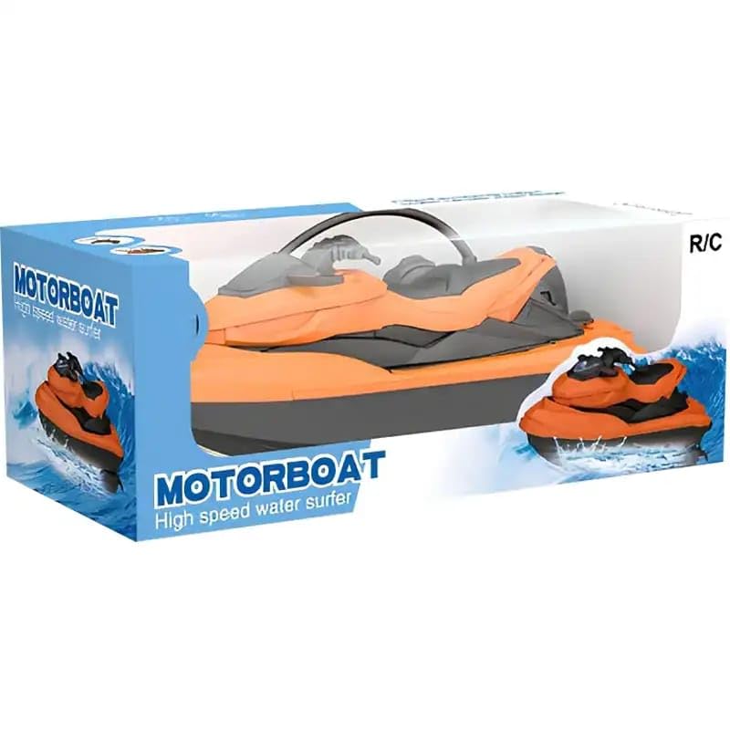Image of Generic 4-Function RC Boat, Water Surfer, 27 cm (L) x 12 cm (W) x 9 cm (H), Unisex Children