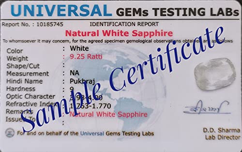 Saphir blanc bague réglable en argent contre les erreurs de taille - 6