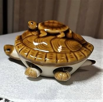 Amazon.co.jp: 中国製陶器製亀。亀は万年生きるという縁起物です