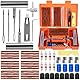 CYJJYZ 64 Pcs Reifenreparaturset,Reifen Reparaturset Auto,Tragbares Autoreifen Reparaturset,Reifen Reparatur Set,Reifen Flickset Auto,Autoreifen Flickzeug Pannenset für Auto,LKW,Traktor,Motorrad