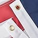 3x5 American Flag Outdoor Heavy Duty, 100% Made in USA, US Flag 3x5 ft, USA Flag with Embroidered Stars and Sewn Stripes Brass Grommets