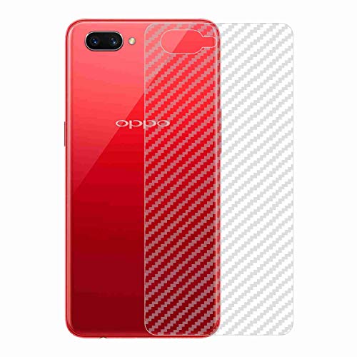 Image of Compatible with Oppo A12E Back Screen Protective Film Carbon Fiber Skin Transparent Screen Guard Sticker