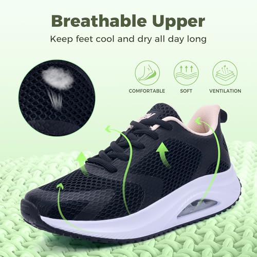 Image of Autper Plantar Fasciitis Shoes Women Walking Arch Support Tennis Casual Athletic Nurse Orthotic Sneakers for Foot Pain Relief