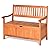 Tangkula Wooden Outdoor Storage Bench Large Deck Box, Entryway Storage Bench w/Inner Removable Dustproof Lining and Portable Handles for Patio Garden Balcony Yard (Natural)