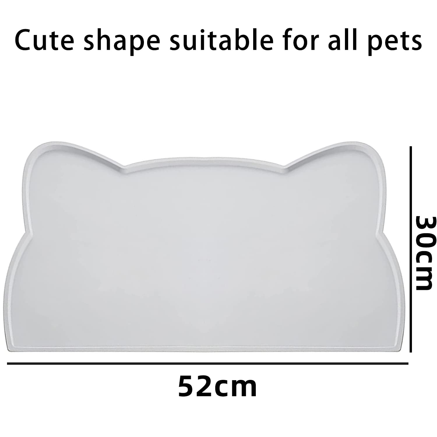WOMLEX Bowl Mat for Dogs Cats, Pet Mat, Dog Bowl Mat, Cat Bowl Mat Made of Silicone, Dog Cat Feeding Mat - Image 4