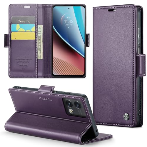 Phernykas Funda para Moto G Stylus 5G 2023 Libro Case, Cierre Magnético Función Soporte Bloqueo RFID Proteccion Flip Wallet Carcasa Móvil para Moto G 5G 2023 Funda, Morado