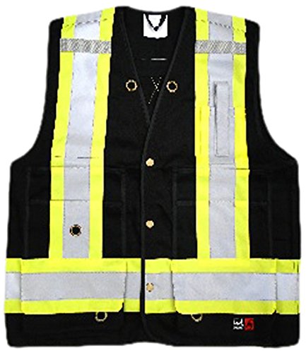 Open Road Surveyor FR Safety Vest - Fire Retardant Class 1 Reflective Vest; ANSI/ISEA and CSA Compliant
