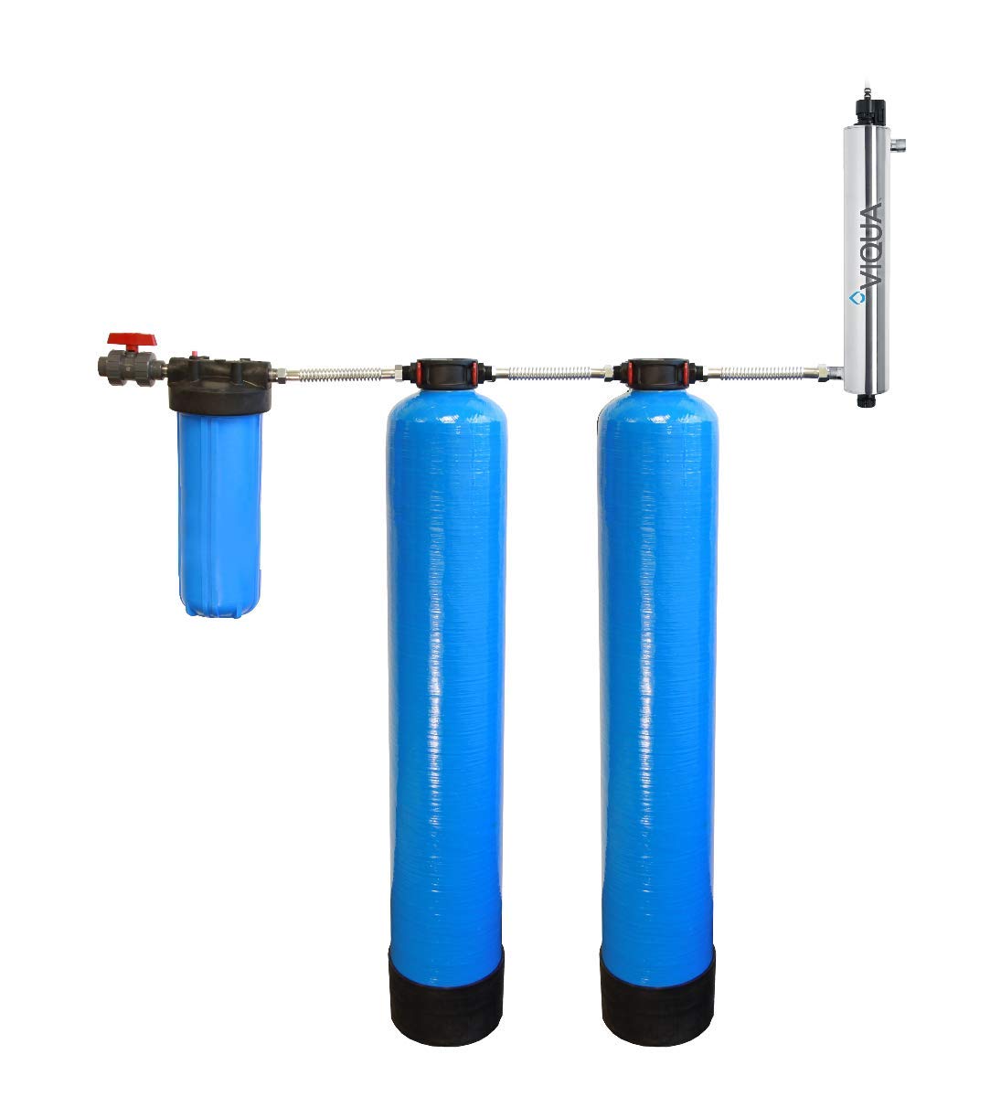 Tier1Eco Series Salt-Free Water Softener and Chlorine Reduction System - with UV Protection