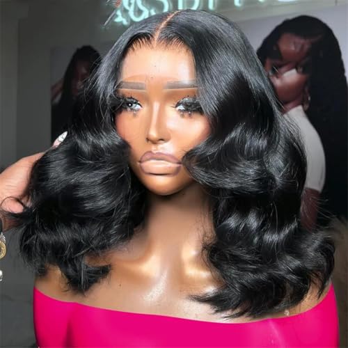 Bob wig 12inch texture lisse légère pour en finir avec la colle capillaire