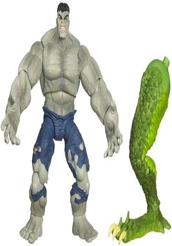 Hasbro Marvel Legends Savage Grey Hulk Figura de acción con Fin Fang Foom Construye una pieza de figura