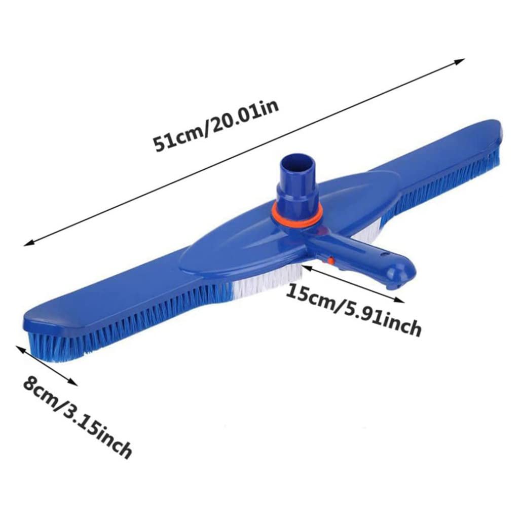 Spazzola per piscina, strumento per la pulizia della piscina, testa di aspirazione in plastica per la pulizia di pavimenti, pareti, piastrelle, gradini 50,8 cm · 1